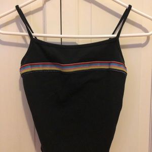 rainbow urban outfitters crop top